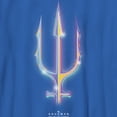thumbnail image 2 of Boy's Aquaman and the Lost Kingdom Shiny Trident  Graphic Tee Royal Blue Large, 2 of 5