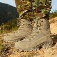 thumbnail image 4 of 2026 Mens Orthopedic Support Anti-Puncture Work Boots Waterproof Anti-Sprain Hiking Boots, Tactical Boots with Arch Support(Khaki), 4 of 9