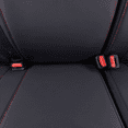 thumbnail image 5 of EKR Custom Fit Sierra Car Seat Covers for 2019 2020 2021 2022 2023 2024 GMC Sierra 1500 Crew/Double Cab AT4, DENALI, SHORT BOX, STANDARD BOX Full Set Leather Car Seat Cushion(Black with Red Trim), 5 of 7