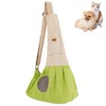thumbnail image 1 of Dogs and Cats Outing Backpack Canvas Travel Bag,Green, 1 of 5
