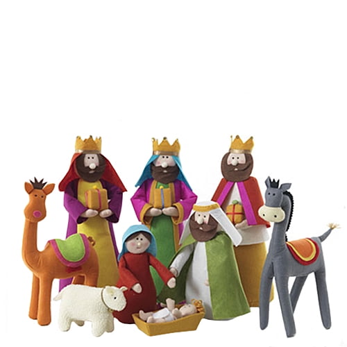 Whimzy Plush Nativity 9 piece set - Walmart.com
