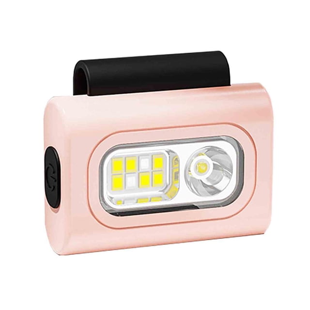Feltree Portable Magnetic Red LED Chest Running Light, Waterproof Outdoor Safety Night Runner Light for Sports Jogging - 360° Visibility & Clip Design