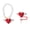 Red, variant on Sunjoy Tech 1 Set Tumbler Straw Cover Faux Pearl Chain Love Heart Wing Charm Water Cup Mug Handle Decoration Straw Tip Plug Topper Protector Tumbler Accessories