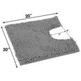 thumbnail image 3 of LuxUrux Super Absorbent Soft & Plush U Shaped Chenille Bath Rug, 1" x 2", 3 of 7
