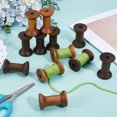 thumbnail image 4 of 1set 30Pcs 3 Styles Wooden Bobbins DIY Sewing Tools Mixed Color 47.5~48x30mm 10pcs/style, 4 of 5
