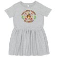 thumbnail image 3 of Inktastic This Little Turkey is Three Cute Thanksgiving Birthday Girls Toddler Dress, 3 of 5