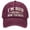 A, variant on 3D Embroidered Washed Baseball Cap, Vintage Cotton Funny Words Hat Trucker Hat for Men and Women