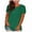 Green, variant on Aloohaidyvio Plus Size Tops No Boundaries ,T-Shirt for Womens Plus-Size Solid O-Neck Loose Short Sleeve Tops