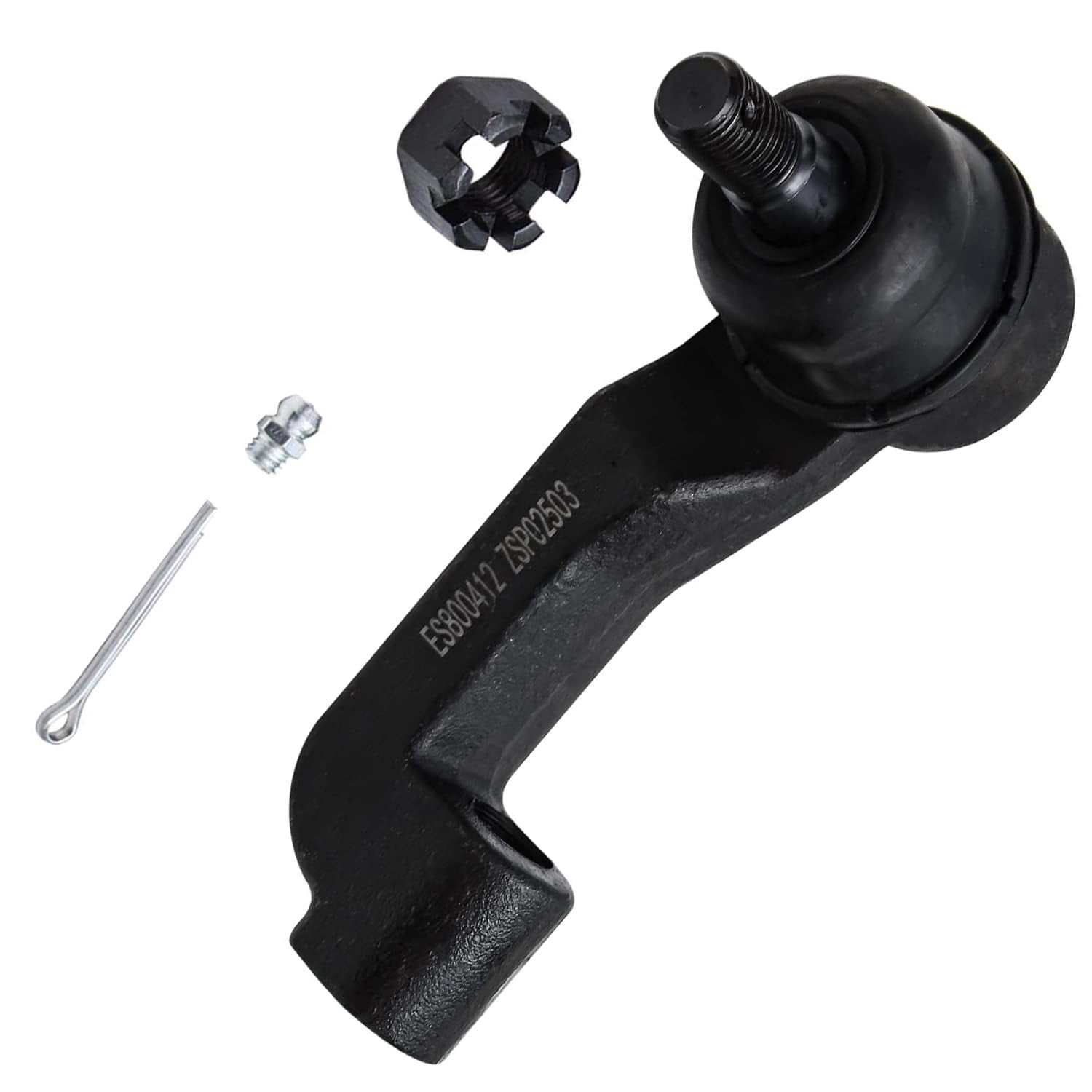 Detroit Axle - Front Inner and Outer Tie Rods w/Rack Boot Kit Replacement for 2007-2011 Dodge Nitro - [2008-2012 Jeep Liberty]