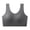 Gray, variant on Women's Sports Bras Wide Straps Full Coverage Padded Bras Casual Soft Yoga Workout Running Gym T-Shirt Bras