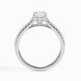 thumbnail image 2 of Divine Jewel Diamond Wedding Ring - 1.5 Ct Cushion Cut Diamond Ring - 14K White Gold Plated Prong Setting - Ideal for Engagements, Anniversaries, Birthdays - Elegant Gift for Her, 2 of 3