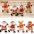 thumbnail image 2 of Spencer Pack of 8 Plush Christmas Ball Ornaments Set Santa Claus Snowman Reindeer Bear Toy Doll Hanging Christmas Tree Ornaments for Holiday Party Decor, 2 of 8