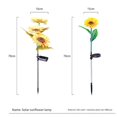 thumbnail image 4 of Paquete de 4 Luces Solares de Girasol para Exteriores, Impermeables, Luz LED Solar, Luz de Paisaje para Césped, Patio, Camino, Decoración de Jardín, 4 of 5