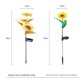 thumbnail image 4 of Paquete de 4 Luces Solares de Girasol para Exteriores, Impermeables, Luz LED Solar, Luz de Paisaje para Césped, Patio, Camino, Decoración de Jardín, 4 of 5