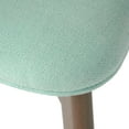 thumbnail image 4 of Noble House Sadie Indoor Mid Century Modern Fabric Dining Chairs, Set of 4, Mint+Walnut, 4 of 7