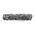 thumbnail image 4 of Sterling Silver Stackable Expressions Black Plated Swirl Carved Band Size 9, 4 of 5