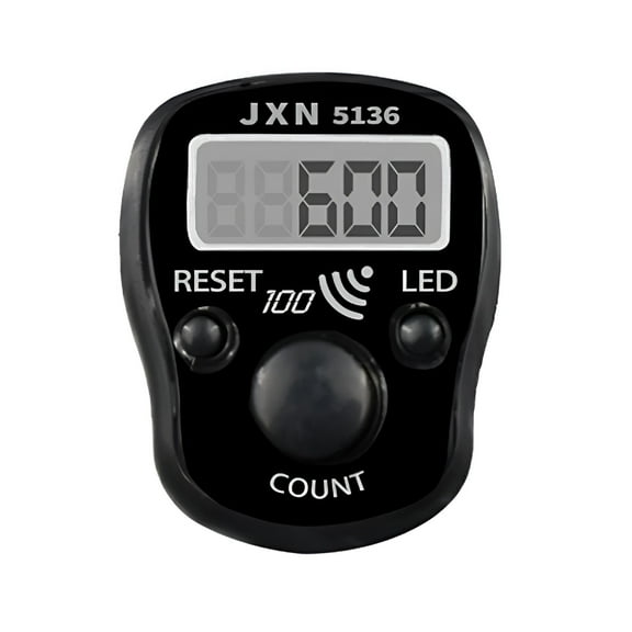 GJX 1 to 100 LED Digital Electronic Tally Counter Dhikr Tasbi Tasbih Finger