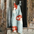 thumbnail image 2 of Dyegold Jumpers For Women Casual Summer Sleeveless Cute Mashroom Print Baggy Overalls Adjustable Spaghetti Strap Rompers, 2 of 5