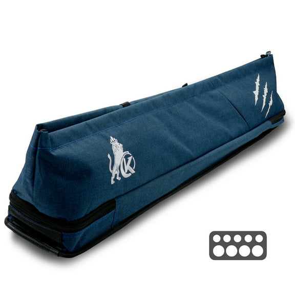 KONLLEN 4x5 Oxford Cloth Prairie Pool Cue Case High Capacity Billiard Cue Stick Carrying Bag