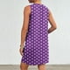 thumbnail image 3 of Vestido de Verano para Mujeres, Vestido de Cuello Redondo sin Mangas de Bolsillo de Impresión de Moda Casual Hecha de 95% Poliéster 5% Spandex para Primavera Verano, Vestido Sexy para Mujeres, 3 of 6