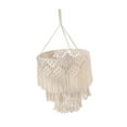 thumbnail image 3 of Pantalla de lámpara de techo de macramé, pantalla bohemia para guardería, oficina, sala de estar Estilo B, 3 of 8