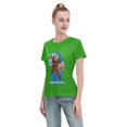 thumbnail image 4 of T-Shirt Basique à Manches Courtes pour Femmes Super Saiyan, 4 of 6
