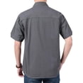 thumbnail image 4 of Fredd Marshall Men's 100% Cotton Short Sleeve Hiking Shirt with Pockets, 4 of 4
