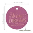 thumbnail image 6 of Inkdotpot Rose Gold Foil Paper Hang Tags Merry Christmas & Happy New Year Text Favor Tags 50 Pieces, 6 of 7