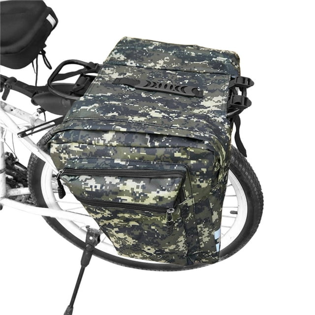 Amdohai Sac de Siège Arrière de Bicyclette Sac de Porte-Bagages de Vélo Double Sac Fourre-Tout Sac de Transport de Rangement d'Épicerie Paquet