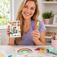 thumbnail image 5 of Magic Popcorns Pens | Create Raised 3D Puffy With Bubble Pens, Includes 6 Vibrant Colors, Dries With Fun Texture, Great For Crafts School Projects, 1Pcs, 5 of 6