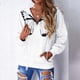thumbnail image 2 of Sudadera con capucha y estampado sólido de manga larga para otoño e invierno para mujer Fridja  bvmnju5504, 2 of 6
