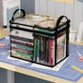 thumbnail image 1 of Free Shipping Student Book Storage Bag Transparent Storage Box Foldable Handheld Books School Supplies Organising Box, 1 of 3