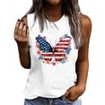 thumbnail image 3 of Danhjin Women Tank Top 4th of July Independence Day's Patriotic Print Sleeveless Tops Summer Casual Going out Party Holiday Graphic Tee, 3 of 6