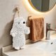 thumbnail image 5 of Bear Chenilles Hand Towel Cute Cartoons Bear Fuzzy Fuzzy Ball Hand Towel Absorbent Decorative Fuzzy Ball Hanging Towel For Bathrooms And Kitchens, 5 of 6