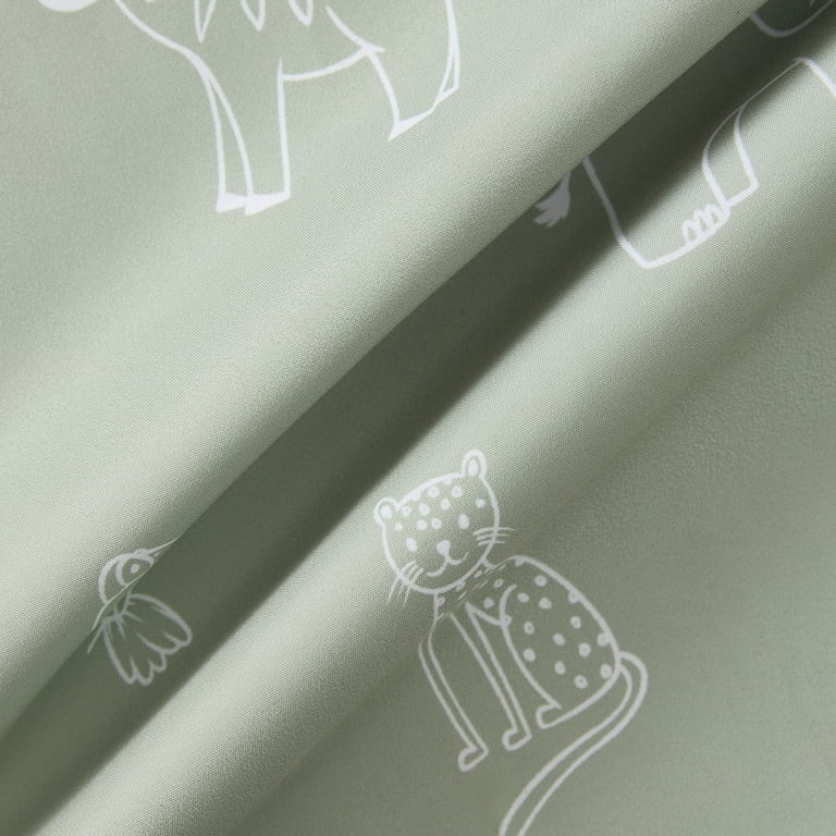 Ecologee Sage Safari Kids Blackout Curtain Panel, 84" photo 5