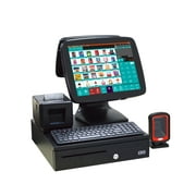 All in One POS System Cash Register for Retail,Includes Touch Screen, 80MM Thermal Printer,Cash Drawer,Desktop Scanner