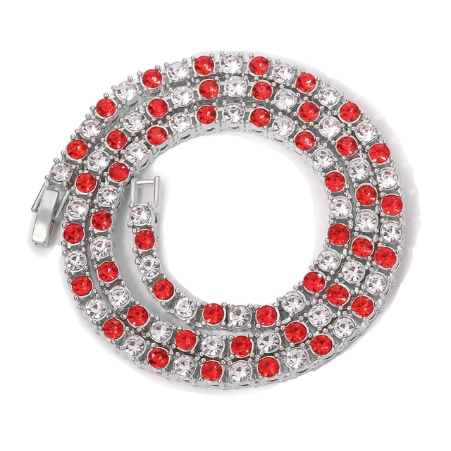 Nuevo collar de pulsera de tenis Iced Out de 4MM, cadena de tenis para hombres, joyería de Hip-Hop de moda para mujeres, gargantilla de cadena de regalo de 16/18/20/24/30 pulgadas Tan Jianjun unisex
