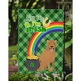 thumbnail image 3 of Red Pit Bull Terrier St. Patricks Day Flag Garden Size, 3 of 3
