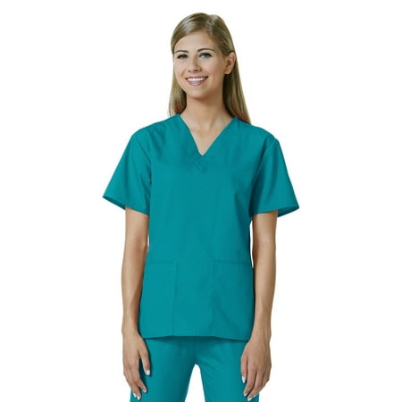 

Core by Maevn Women s V-Neck Solid Scrub Top