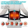 thumbnail image 3 of Pecham Cordless Heating Pad for Back, 60" Lower Back Massager Heated Back Support Brace with Heating, 3 Speed Massage, Gifts for Men Women - Black, 3 of 7