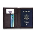 thumbnail image 2 of Genuine Cowhide Leather RFID-Blocking Passport Cover Case Holder & Wallet, 2 of 2