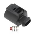 thumbnail image 1 of 2 juegos de conector de enchufe hembra de 2 pines para claxon e inyector de combustible para Volkswagen Golf, conector de terminal, número 4D0971992, 1 of 7