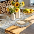 thumbnail image 4 of Yellow Grey Forest Round 15 Inch Placemats Set of 4, Grey Modern Art Oil Painting HeatResistant Non Slip Place Mats for Dining Table, Wipeable Braided Kitchen Table Mats for Housewarming, 4 of 9