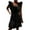 Black, variant on Bigersell Wedding Dresses for Guest Women Fashion Casual Soild Ruffles Sleeveless Slash-Neck Ankle-Length Dress Plus Wrap Dress Style 8661, Female Short Dresses Black S