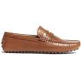 thumbnail image 2 of Carlos by Carlos Santana Mens Ritchie Driver Loafer 8 Tan Calfskin Leather, 2 of 5