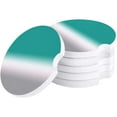 thumbnail image 1 of RYLABLUE Green White Gray Gradient Style Set of 4 Car Coaster for Drinks, Absorbent Ceramic Stone Coasters Cup Mat with Cork Base for Home Kitchen Room Coffee Table Bar Decor, 1 of 5