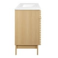 thumbnail image 3 of Modway Render 48" Plastic and Wood Single Sink Bathroom Vanity in Oak/White, 3 of 4