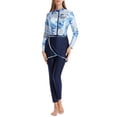 thumbnail image 5 of Women'S Classic Swimwear Long Sleeve Full Cover Swimsuit Rash Guard, 3pcs Set, 5 of 8