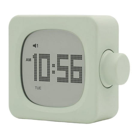 Ciwanning Student LED Digital Alarm Clock Rechargeable with Backlight for Desk or Bedroom