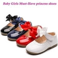 thumbnail image 6 of Baby Girls Shoes Mary Jane Flats Bowknot Non-Slip Toddler Girl Dress Shoes First Walkers Princess Wedding Shoes, 6 of 7